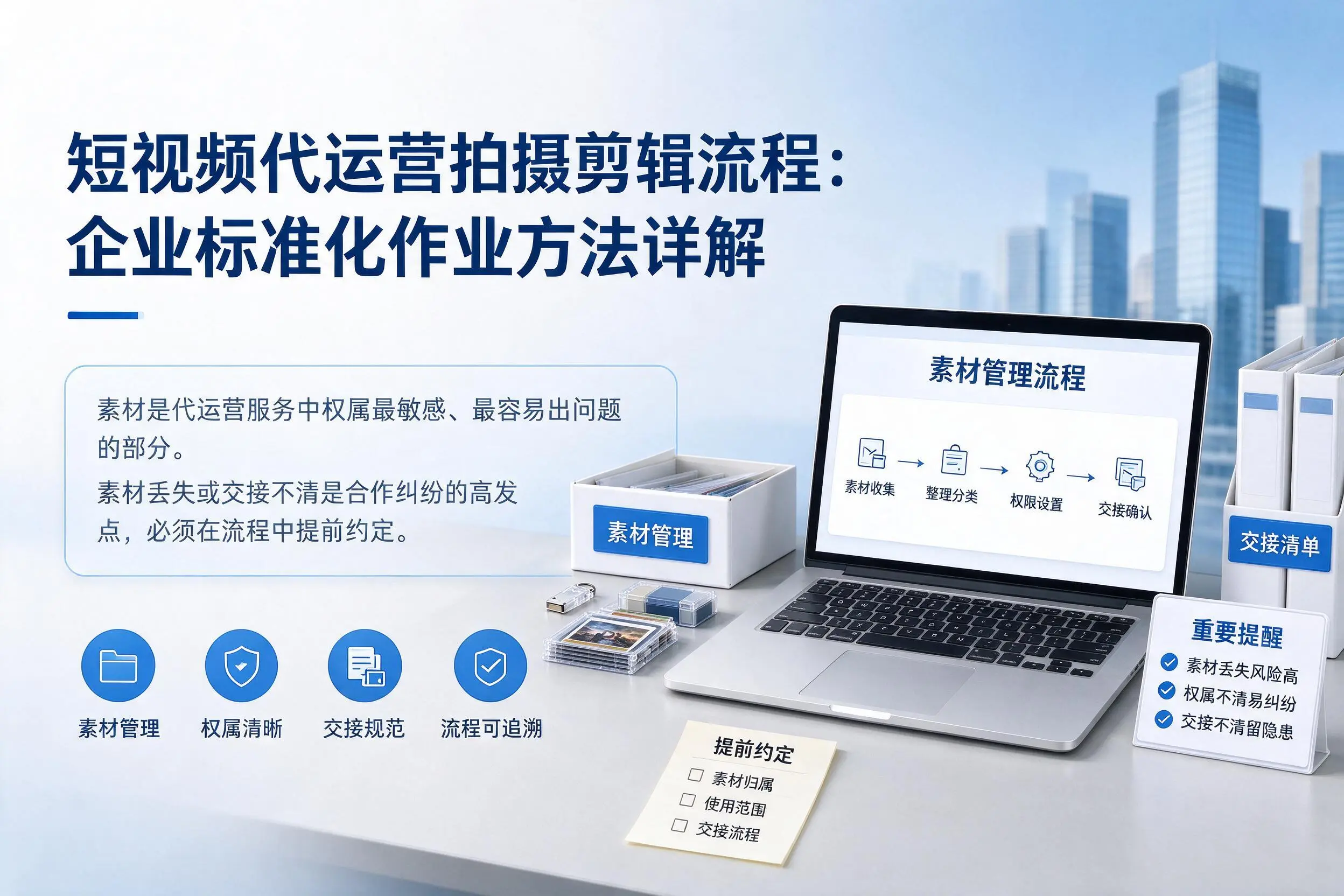 短视频代运营拍摄剪辑流程：白银企业标准化作业方法详解