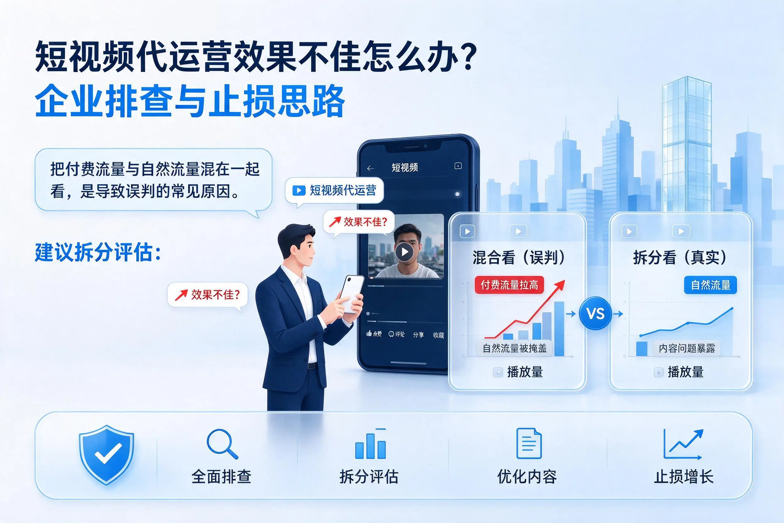 短视频代运营效果不佳怎么办？白银企业排查与止损思路