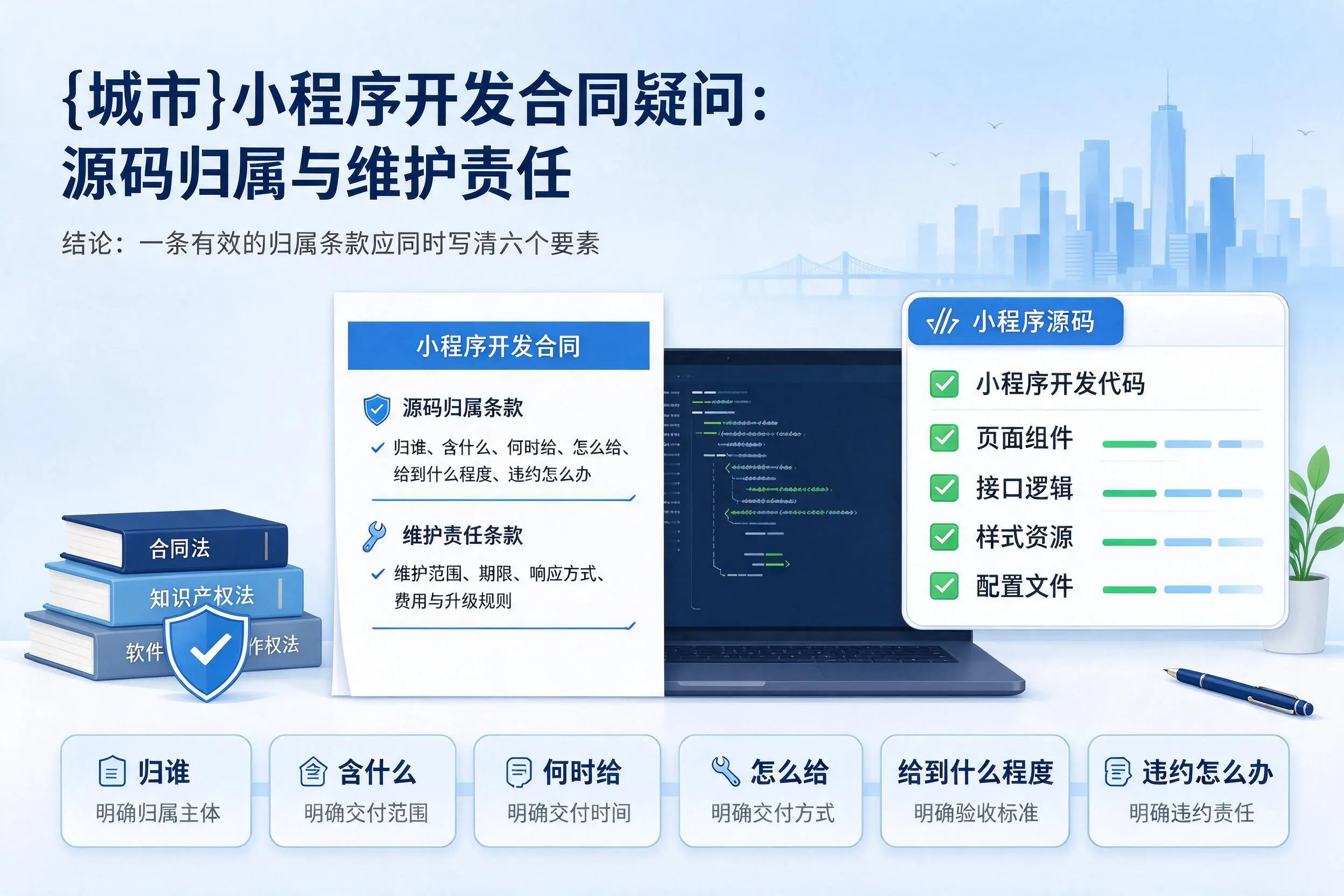 白银小程序开发合同疑问：源码归属与维护责任