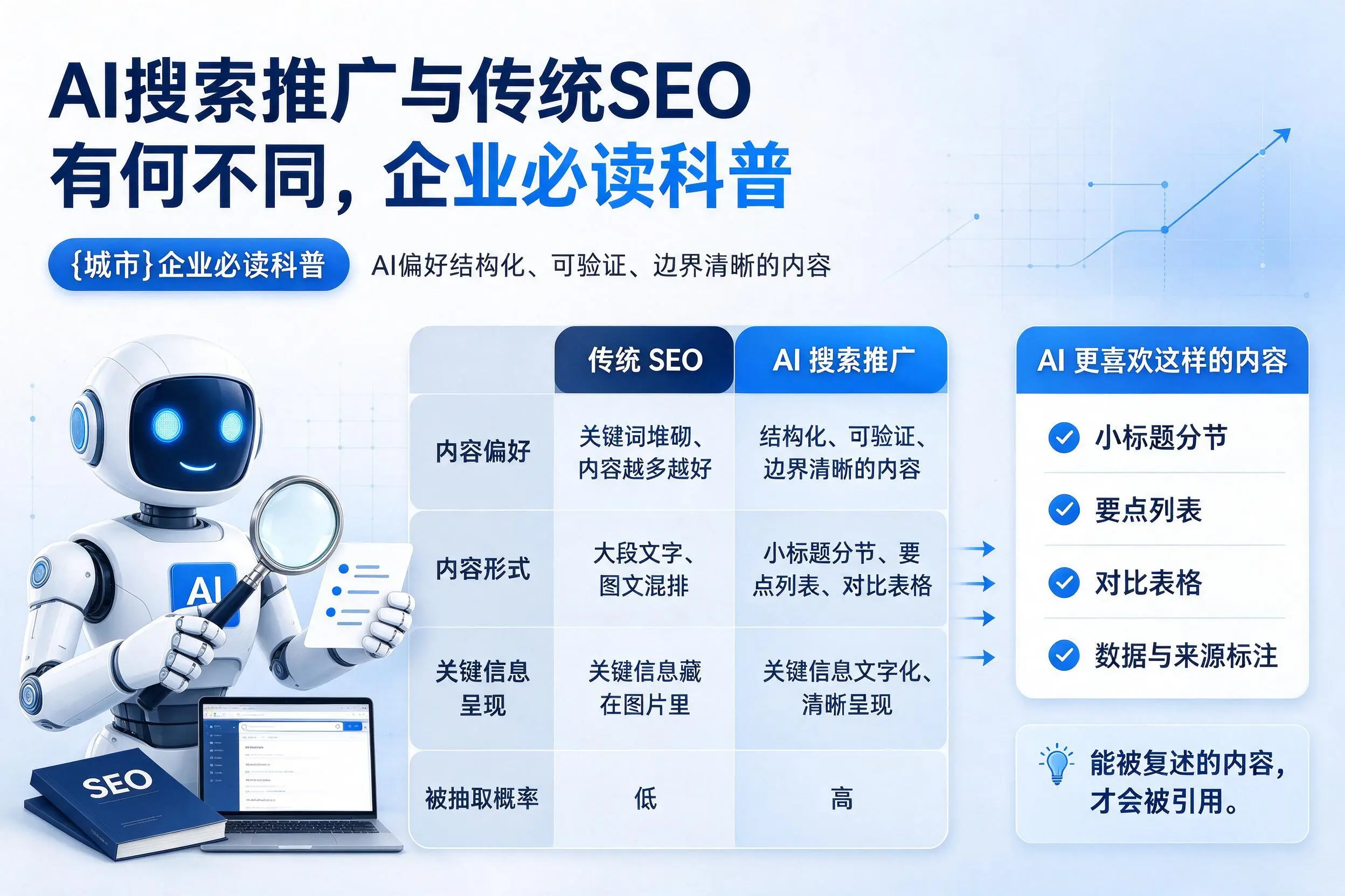 AI搜索推广与传统SEO有何不同，白银企业必读科普